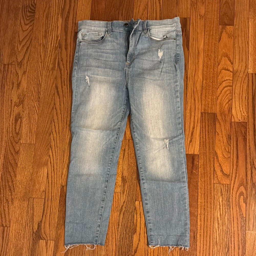 SP Black Label Women's Light Blue Distressed high rise Jeans 31